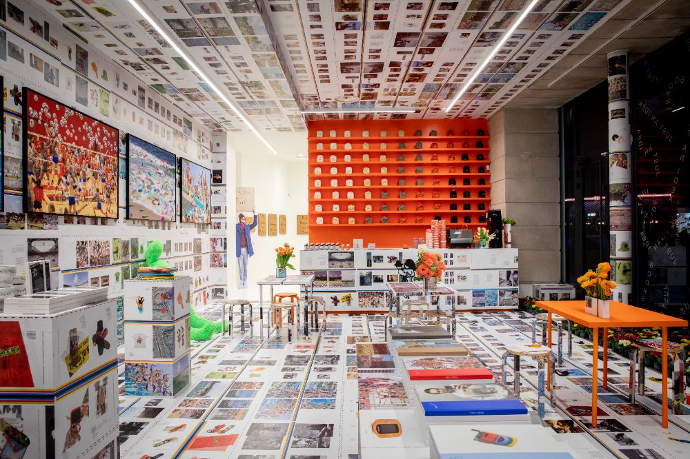 The interior of the pop up Colette store.