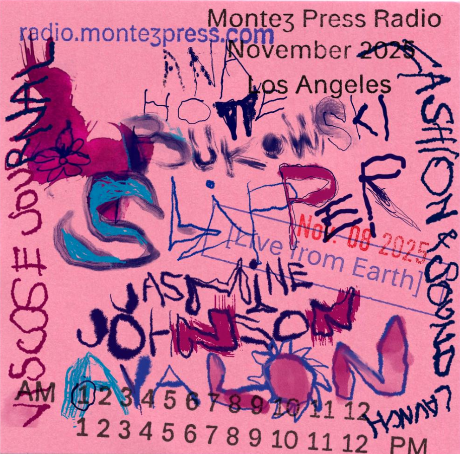 A post-it-note with the title of the LA Launch shows handwritten in splattered ink.