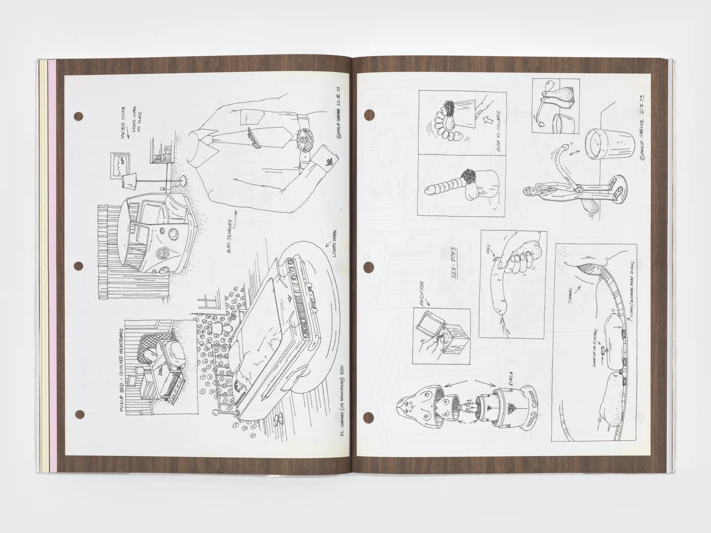 A double page spread from Sell Yourself.