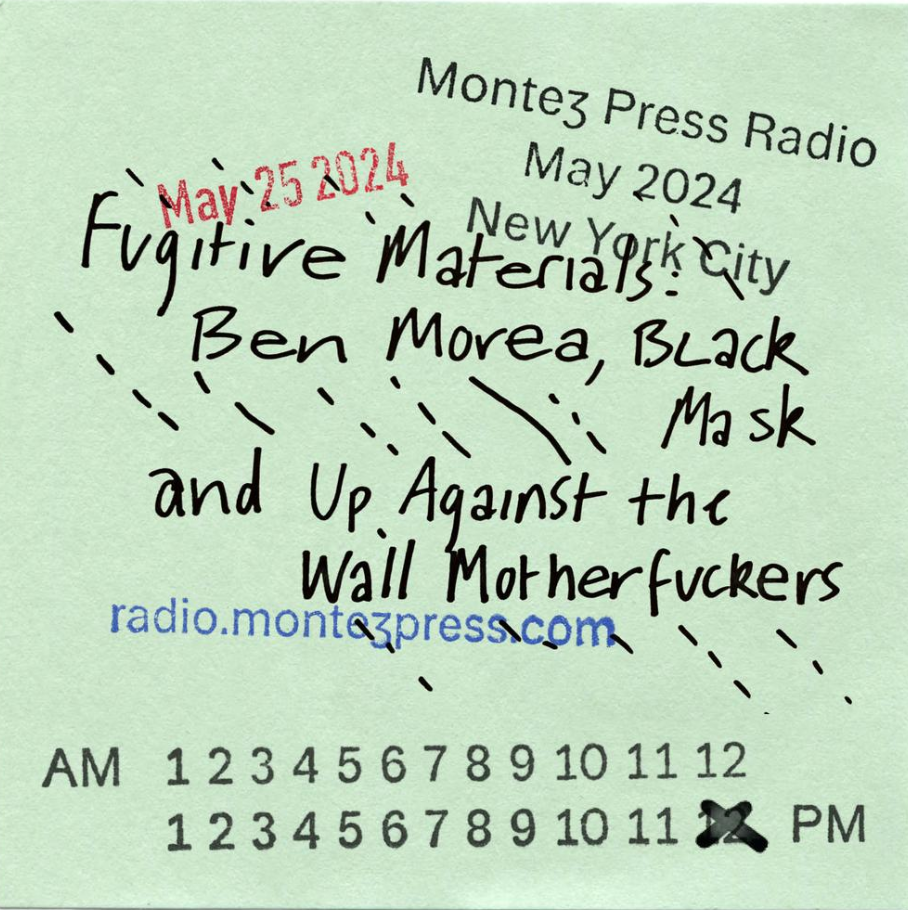 A post it note with the title of the episode handwritten.