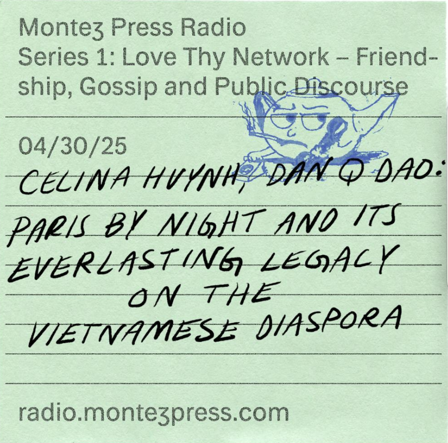 A post it note with title of show handwritten.