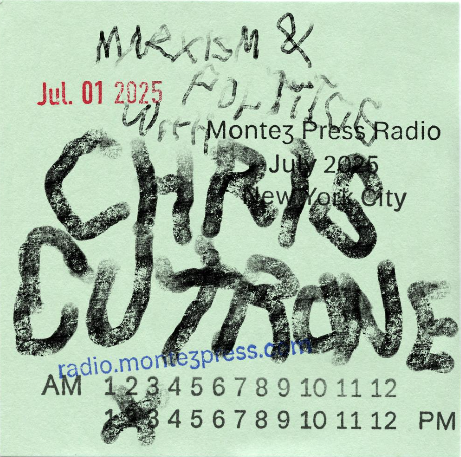 A post it note with the title of the show handwritten.