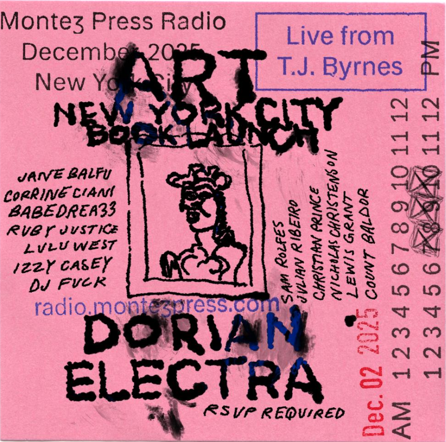 A post it note with the title of the show handwritten on it.