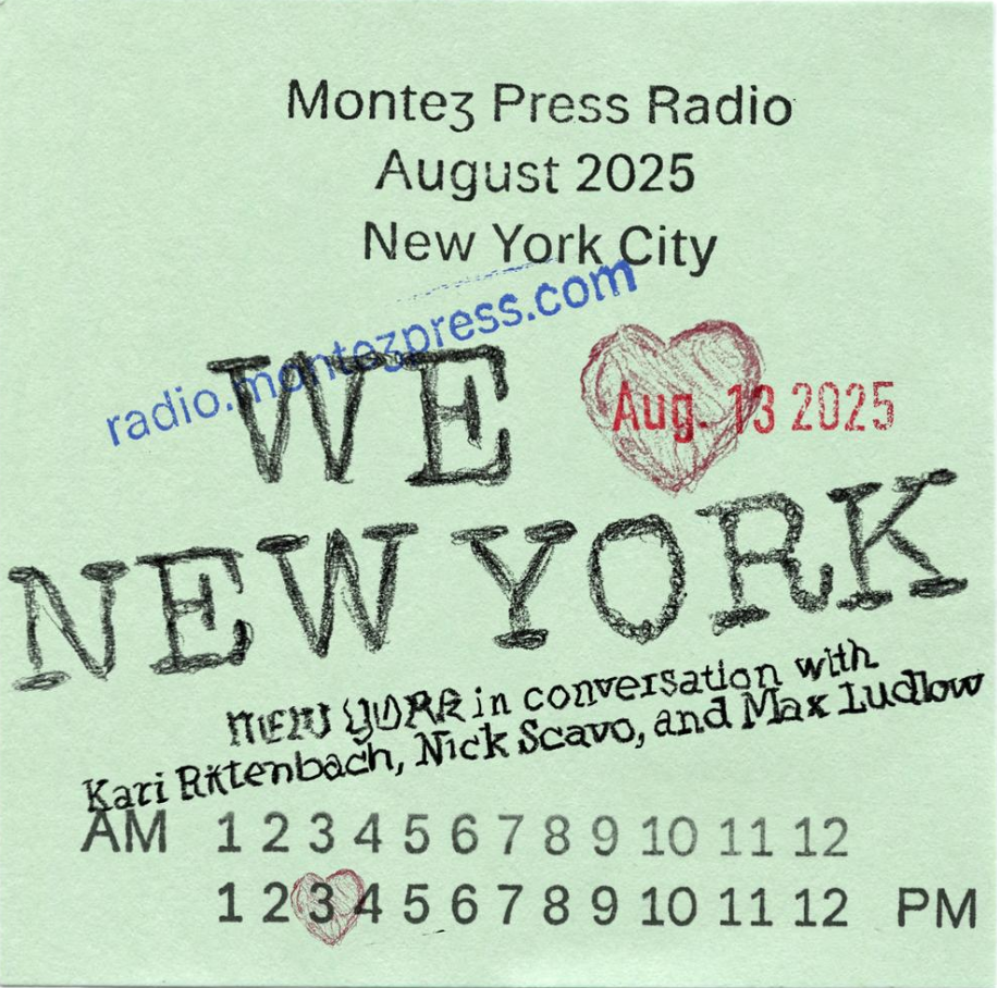 A post it note with the title of the show handwritten on it.